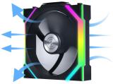 Lian-Li UNI FAN SL Wireless ARGB PWM Reverse Blade 120mm Black - 3-pack + Контролер снимка №3 Lian-Li UNI FAN SL Wireless ARGB PWM Reverse Blade 120mm Black - 3-pack + Контролер снимка №3