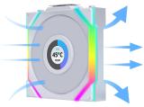 Охлаждане (охладител) Lian-Li UNI FAN SL Wireless LCD ARGB PWM 120mm White