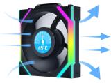 Lian-Li UNI FAN SL Wireless LCD ARGB PWM 120mm Black 3-pack снимка №3