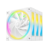 ОхладителНа фокус -  DeepCool DeepCool Комплект вентилатори Fan Pack 3-in-1 3x120mm - FL12R White, Reverse, Addressable RGB R-FL12R-WHAPN3-G NEW