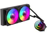 Описание и цена на охладители за процесори » водно охлаждане Gamemax Water Cooling IceBurg 240 Infinity Black ARGB GM-14100901703