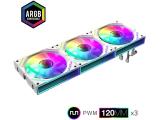 Gamemax Fan Pack 3-in-1 3x120mm FN12A-S3I White Daisy-Chain ARGB снимка №2 Gamemax Fan Pack 3-in-1 3x120mm FN12A-S3I White Daisy-Chain ARGB снимка №2