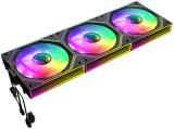 Описание и цена на вентилатори комплект Gamemax Fan Pack 3-in-1 3x120mm Black Reverse Daisy-Chain ARGB