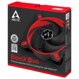 Arctic Arctic вентилатор Fan 140mm BioniX P140 PWM PST - Red ACFAN00127A NEW снимка №6 Arctic Arctic вентилатор Fan 140mm BioniX P140 PWM PST - Red ACFAN00127A NEW снимка №6
