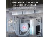 Corsair NAUTILUS 360 RS LCD Liquid CPU Cooler White снимка №6 Corsair NAUTILUS 360 RS LCD Liquid CPU Cooler White снимка №6