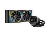 Охлаждане (охладител) DeepCool LM240 Black 2.4 inch IPS Display ARGB, R-LM240-BKDMMC-1