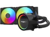 охладители за процесори водно охлаждане Fortron AE24-B RGB Охлаждане (охладител) Fortron AE24-B RGB