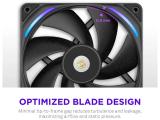 NZXT F-Series F140X RGB fan Single Black RF-U14PN-B1 снимка №5