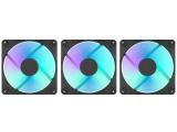 Fractal Design Dynamic 3 12 3-Pack Black RGB FD-F-DR3-1203 снимка №2 Fractal Design Dynamic 3 12 3-Pack Black RGB FD-F-DR3-1203 снимка №2