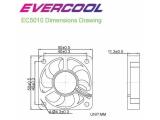 Evercool Fan 50x50x10 2Ball (4500 RPM) EC5010M12BA снимка №3