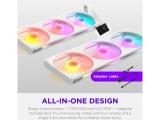 NZXT F420 RGB White RF-R242U-WF снимка №4