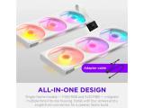 NZXT F360 RGB Reverse White RF-R236R-WF снимка №4