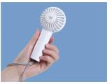 Conceptronic Mini Portable Fan USB-C to USB-A 3-Speed ​​8hr white снимка №4