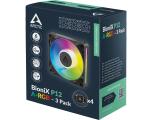 Arctic Fan BioniX P12 A-RGB PWM 120mm Daisy Chain 3x pack Black ACFAN00337A снимка №6