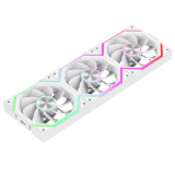 Gamemax Gamemax Комплект вентилатори Fan Pack 3-in-1 3x120mm - FN12A-N2 WL-RW - Reverse, Daisy-Chain, A-RGB, White 9501-0201R0044 NEW снимка №2