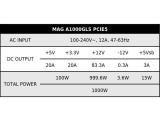 MSI MAG A1000GLS PCIE5 1000W 80+ Gold снимка №6