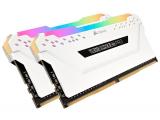 32 GB = KIT 2X16GB DDR4 2666 за компютър Corsair VENGEANCE RGB PRO White CMW32GX4M2A2666C16W снимка №2