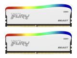 16 GB = KIT 2X8GB DDR4 3200 за компютър Kingston FURY Beast White RGB Special Edition KF432C16BWAK2/16 снимка №3
