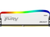 8GB DDR4 3200 за компютър Kingston FURY Beast White RGB Special Edition KF432C16BWA/8 снимка №2