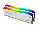 16 GB = KIT 2X8GB DDR4 3600 за компютър Kingston FURY Beast White RGB Special Edition KF436C17BWAK2/16 снимка №2