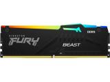 16GB DDR5 5600 за компютър Kingston FURY Beast RGB KF556C40BBA-16 снимка №2