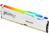 32GB DDR5 5600 за компютър Kingston FURY Beast White RGB AMD EXPO KF556C36BWEA-32 снимка №2