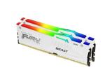 32 GB = KIT 2X16GB DDR5 6000 за компютър Kingston FURY Beast White RGB KF560C36BWE2AK2-32 снимка №2