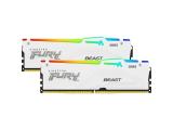 32 GB = KIT 2X16GB DDR5 6000 за компютър Kingston FURY Beast White RGB KF560C36BWE2AK2-32 снимка №3