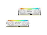 64GB = KIT 2X32GB DDR5 6400 за компютър Kingston Fury Renegade RGB White KF564C32RWAK2-64 снимка №2