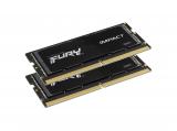 32 GB = KIT 2X16GB DDR5 4800 за лаптоп Kingston FURY Impact Black KF548S38IBK2-32 снимка №2