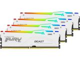 64 GB = KIT 4X16GB DDR5 5600 за компютър Kingston FURY Beast White RGB Intel XMP KF556C40BWAK4-64 снимка №2 64 GB = KIT 4X16GB DDR5 5600 за компютър Kingston FURY Beast White RGB Intel XMP KF556C40BWAK4-64 снимка №2