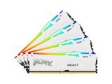 64 GB = KIT 4X16GB DDR5 6000 за компютър Kingston FURY Beast White RGB Intel XMP KF560C40BWAK4-64 снимка №3