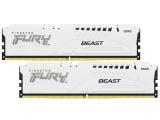 64GB = KIT 2X32GB DDR5 6000 за компютър Kingston FURY Beast White KF560C30BWEK2-64 Retail снимка №2