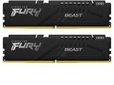 128GB = KIT 2x64GB DDR5 5600 за компютър Kingston FURY Beast Black KF556C40BBK2-128 снимка №2