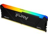 16GB DDR4 3600 за компютър Kingston FURY Beast RGB Black KF436C18BB2A/16 снимка №2 16GB DDR4 3600 за компютър Kingston FURY Beast RGB Black KF436C18BB2A/16 снимка №2