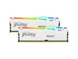 64GB = KIT 2X32GB DDR5 6000 за компютър Kingston FURY Beast White RGB KF560C36BWEAK2-64 снимка №3
