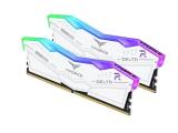 32 GB = KIT 2X16GB DDR5 6400 за компютър Team Group T-Force DELTA RGB White FF4D532G6400HC32ADC01 снимка №3