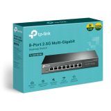 TP-Link Комутатор TP-Link TL-SG108-M2, 8-port 2.5Gbit, настолен, 12 V/1A NEW снимка №4 TP-Link Комутатор TP-Link TL-SG108-M2, 8-port 2.5Gbit, настолен, 12 V/1A NEW снимка №4