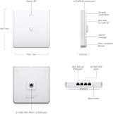 Ubiquiti Точка за достъп Ubiquiti U6-Enterprise-IW, WiFi 6, 1x GbE порт, без PoE адаптер NEW снимка №6 Ubiquiti Точка за достъп Ubiquiti U6-Enterprise-IW, WiFi 6, 1x GbE порт, без PoE адаптер NEW снимка №6