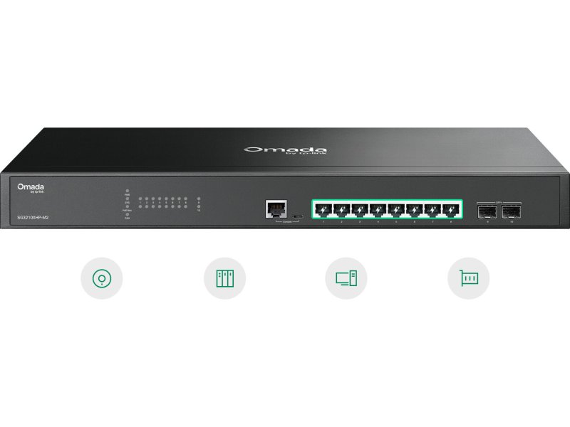 TP-Link Omada Switch 8x GE SG3210XHP-M2(JetStream)2x10G V3.2, 1210002611671, SG3210XHP-M2(UN)