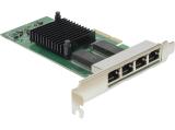 Inter-Tech Argus ST-7238 PCIe, 4xRJ45 10/100/1000 жични мрежови карти PCI-E Цена и описание.