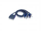 Aten Petite CS64US - KVM / audio / USB switch - 4 ports - Суичове