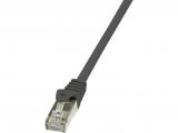 LogiLink Cable CAT5e 1m Black F/UTP лан кабел кабели и букси RJ45 Цена и описание.