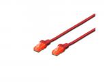 Digitus Professional CAT6e UTP patch cable - 3 m - red лан кабел кабели и букси RJ45 Цена и описание.