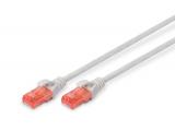 Описание и цена на лан кабел Digitus CAT 6 U/UTP patch cord - LSZH 3m, grey