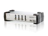 Описание и цена на KVM Aten KVMP switch CS1734A 4-port, PS/2-USB, VGA/Audio