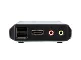 Aten CS22H 2-Port USB 4K HDMI Cable KVM Switch with Remote Port Selector снимка №2