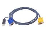 Описание и цена на KVM Aten PC HDB & USB към 3in1 SPHD KVM Cable 3m, ATEN-2L-5203UP