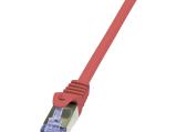 Описание и цена на лан кабел LogiLink PrimeLine CAT 6a patch cable 0.25 m red