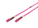 Описание и цена на оптичен кабел Digitus LC OM4 patch cable - 2 m - purple 